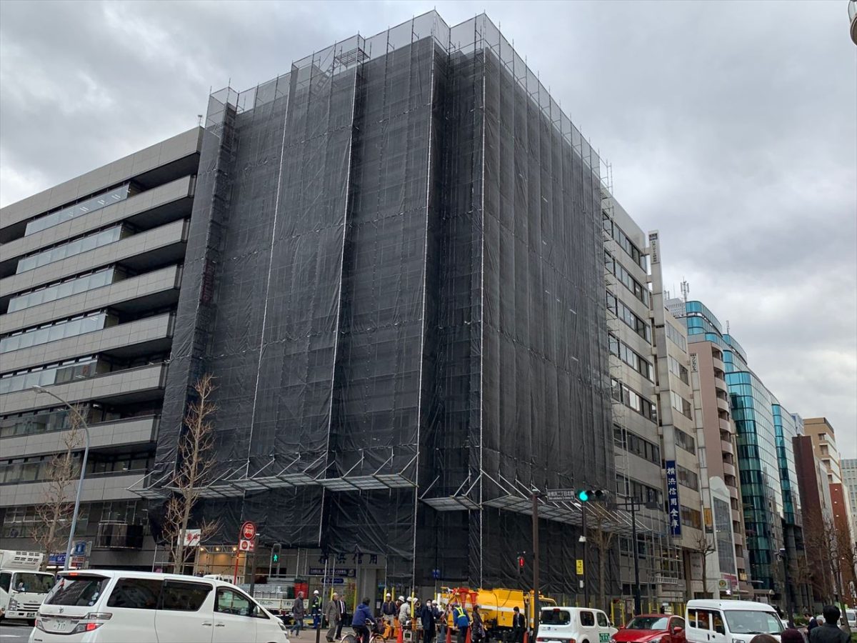 ９階建てビル外壁タイル貼替え、その他防水改修工事｜横浜市 | 外壁工事