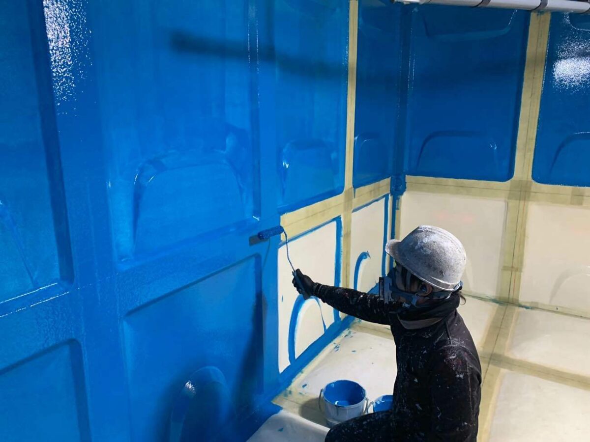 某工場FRP貯水タンク塗装工事｜加美郡 | 外壁塗装